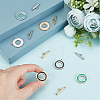 6Sets 6 Colors 304 Stainless Steel Toggle Clasps STAS-DC0003-83-2