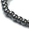 Synthetic Non-magnetic Hematite Beaded Stretch Bracelets BJEW-D446-A-22-3
