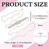 1Pc Crystal Rhinestone Flower Polyester Belts for Wedding Dress AJEW-FG0005-77S-2