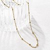 304 Stainless Steel Satellite Chain Necklaces NJEW-L173-012-G-4
