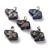 Natural Sodalite Pendants G-B127-05P-10-2