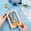 Wood Animal Hanging Ornaments HJEW-WH0053-08A-5