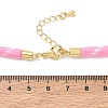 Ployester Core-Wrapped Round Cord Necklace Making KK-CBACFA2-03G-18-3