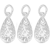 Beebeecraft 4Pcs 925 Sterling Silver Pendants STER-BBC0005-79-1