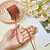 1 Roll 10M Round Braided Cowhide Cords WL-SC0001-03B-3