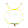Brass Fish Charm Braided Bracelets BX9952-5