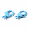 40Pcs Spray Painted Eco-Friendly Alloy Lobster Claw Clasps PALLOY-YW0001-24-NR-4