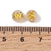 Luminous Transparent Acrylic Beads OACR-P037-01B-W-4