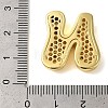 Rack Plating Brass Micro Pave Clear Cubic Zirconia Perdants KK-C067-11G-N-3