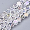 Electroplate Glass Beads Strands EGLA-S194-06A-G01-1