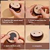 Wood Round Furniture Legs FIND-WH0199-412C-4