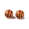Spray Painted Wooden Beads WOOD-A029-07B-1