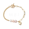 Brass Charm Bracelets BJEW-JB13362-2