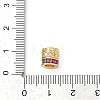 Brass Micro Pave Cubic Zirconia Beads KK-G526-16G-3