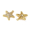 Brass Micro Pave Cubic Zirconia Pendants KK-C086-08G-2