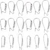 Unicraftale 18Pcs 3 Style 304 Stainless Steel Hoop Earrings Findings Kidney Ear Wires STAS-UN0038-20-1