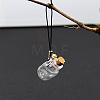 Transparent Glass Wishing Bottle Pendants Decoration PW-WG7697A-07-1