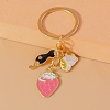 Alloy and Enamel Keychains PW-WG142B1-02-1