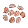 Picasso Transparent Glass Beads SEED-Q039-03D-1