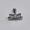 Flower Titanium Alloy Pave Cubic Zirconia Internally Threaded Labrets FS-WG35145-12-1