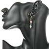 Natural Tourmaline Dangle Earrings EJEW-JE07308-01-3