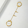 Brass Micro Pave Cubic Zirconia Double Finger Rings for Women LN2466-5-1