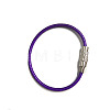 Stainless Steel Cable Wire Keychain AJEW-YWC0004-01G-1