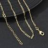 1.8MM Brass Figaro Chain Necklaces for Women KK-CBA2293-08G-1