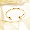 Fashion 304 Stainless Steel Cuff Bangles Torque Bangles BJEW-H473-01G-6