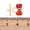 Resin Toggle Clasps KK-P291-01G-4