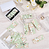 12Pcs Flower Printed Polyester Necklace Anti-Winding Display Cards CDIS-OC0001-14A-4