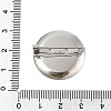 304 Stainless Steel Brooch Cabochon Settings STAS-E547-08H-P-4