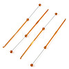 4Pcs DIY Alloy Beadable Crochet Hooks AJEW-TA0003-50C-2