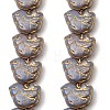 Painted Glass Beads Strands GLAA-Z021-10E-1