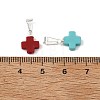 Synthetic Coral Pendants PALLOY-JF05679-3