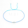 Adjustable Glass Seed Bead Braided Bead Bracelets for Women VT9382-42-1