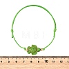 4Pcs 4 Colors Ocean Dyed Synthetic Turquoise Sea Turtle Beaded Adjustable Waxed Polyester Cord Bracelets for Women BJEW-JB14243-01-5