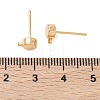 SHEGRACE Brass Stud Earring Findings XGR0105G-151G-3
