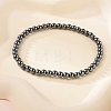 Synthetic Hematite Stretch Bracelets BJEW-P0131-011-1