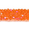 Transparent Electroplate Glass Beads Strands LS-GLAA-F029-2mm-D11-1