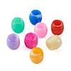 Mega Pet 80Pcs 8 Colors Acrylic European Beads MACR-MP0001-01-8