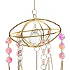 Quartz Crystal & Alloy Suncatchers HJEW-Z009-02A-2