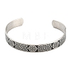 304 Stainless Steel Open Cuff Bangles BJEW-P300-01P-2
