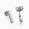 Tarnish Resistant 304 Stainless Steel Stud Earrings EJEW-H350-18P-2