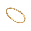 304 Stainless Steel & Crystal Rhinestone Hinged Bangles for Women WGC4C17-01-2