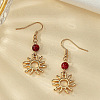 Natural Carnelian Dangle Earrings FS-WGC0479-01-2