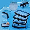 6Pcs Transparent PET Desktop Storage Zipper Boxes ABAG-WA0001-44B-4