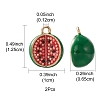 2Pcs Brass Enamel Charms KK-YW0001-73-3