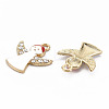 Alloy Enamel Pendants ENAM-N055-020B-NR-3