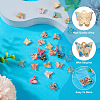 40Pcs 10 Style Transparent Acrylic Charms FIND-BY0001-22-6